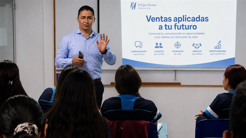 Conferencia Ventas aplicadas a tu futuro en la Universidad Cooperativa